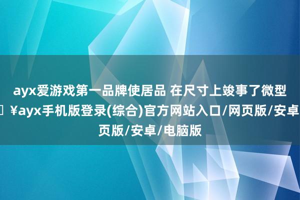 ayx爱游戏第一品牌使居品 在尺寸上竣事了微型化-🔥ayx手机版登录(综合)官方网站入口/网页版/安卓/电脑版